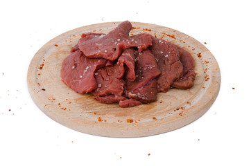 Rindfleisch Steak auf Holzbrett