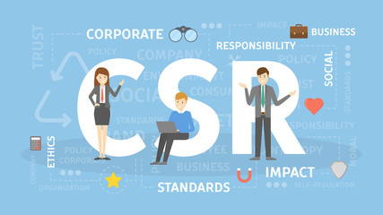 CSR concept illustration.