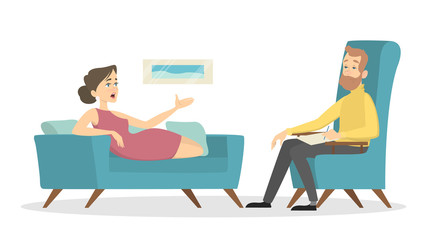 Psychologists with patients.