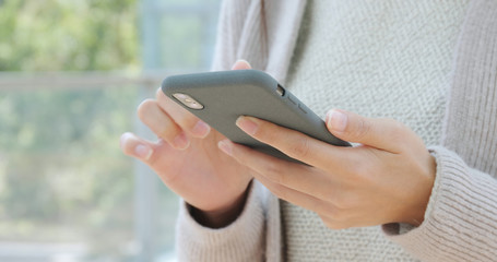 Use of smart phone for surfing online