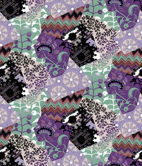 seamless patchwork pattern