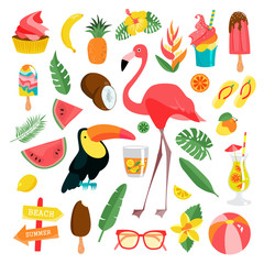Tropical illustrations set. © inspiring.team