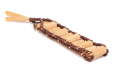 Wooden massager for the back