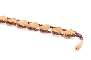 Wooden massager for the back