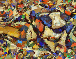 Fototapeta na wymiar Colorful Abstract Canvas
