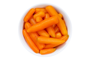 Möhren Karotten Möhrchen Gemüse von oben isoliert freigestellt Freisteller