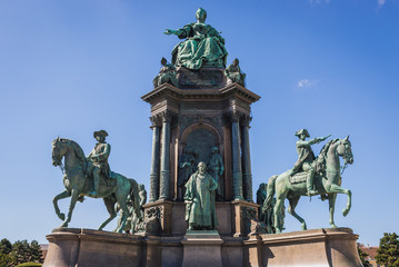 Maria Theresa Monument in Vienna city, capital of Austria