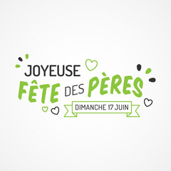 Naklejka premium Fête des Pères 2018 - Bonne fête papa