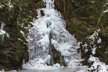 払沢の滝の氷瀑 その2