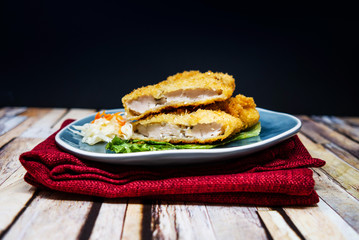 Handmade Japanese fried chicken ready to eat