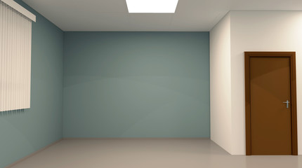 Obraz na płótnie Canvas Modern blank room. 3D rendering.