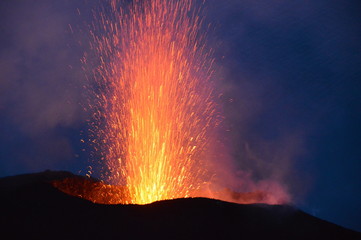 Eruption volcanique