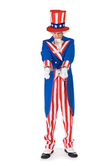 USA: Uncle Sam Under Arrest and In Handcuffs
