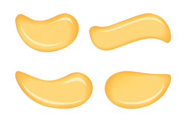 White skin cosmetic cream vector drops