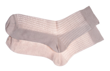 Mens socks isolated on white background