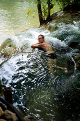 Tourist Krabi hot springs waterfall