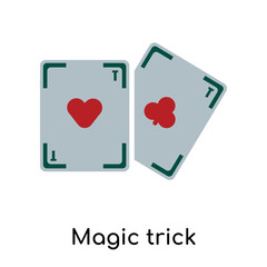 Magic trick icon isolated on white background