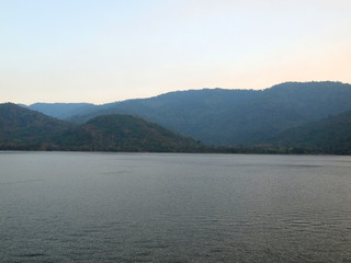 Landscape of mountain and lake