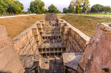 Rani ki vav an intricately constructed stepwell in Patan, Gujarat.