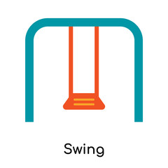 Swing icon isolated on white background