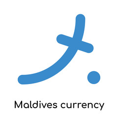 Obraz premium Maldives currency icon isolated on white background