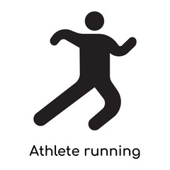 Fototapeta na wymiar Athlete running icon isolated on white background