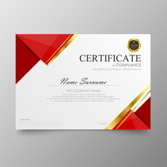 Certificate Premium template awards diploma background vector modern value design and layout luxurious.cover leaflet elegant horizontal Illustration in size pattern.