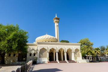Fototapeta na wymiar Jumeirah Mosque is a mosque in Dubai City - UAE - United Arab Emirates