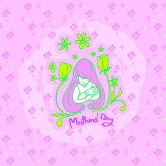 cartoon mother day,logo,icon and multi colour