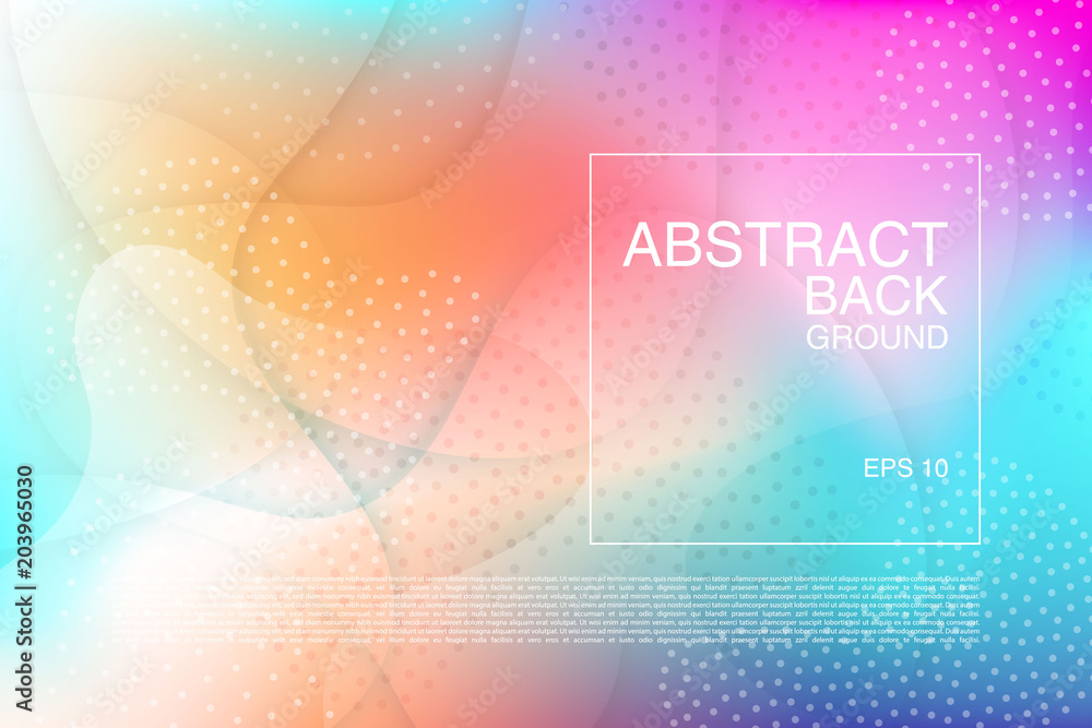 Poster vector abstract background. fradient fluid wavy effect backdrop. colorful texture with wavy amd dott