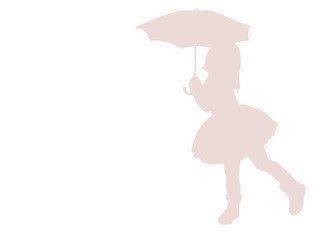 pink pattern on white woman logo background