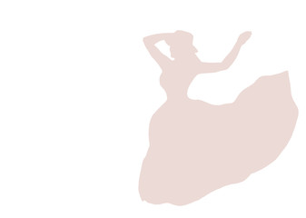 pink pattern on white woman logo background