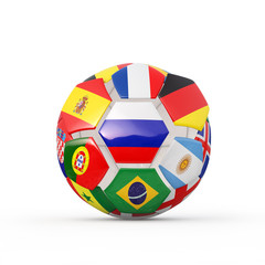Obraz premium Soccer cup 2018 3d render illustration