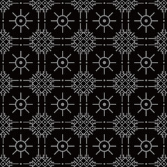 Antique seamless background Check Cross Round Dot Line Flower