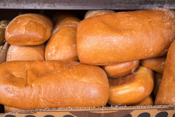 Fresh baked ciabatta at the city market