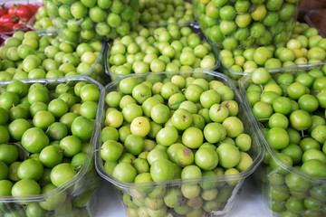 Myrobalan or cherry plum  for sale at city market