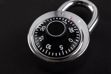 combination lock close up