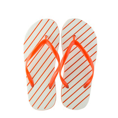 flip flops isolated on white background with clipping path