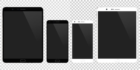 Mobile Phone and Tablet PC Vector illustration
