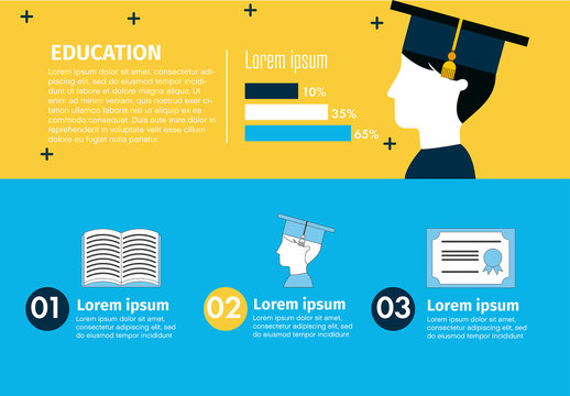 Illustrated Education Infographic