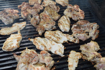 Chicken on barbecue 