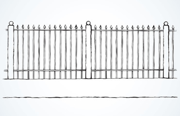 Fence. Vector drawing