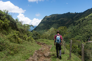 Obraz premium Randonnée près de Jardín, Antioquia, Colombie