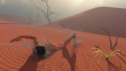 Wüstenschwimmer © rolffimages