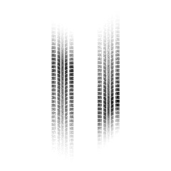 Tire tracks with dots