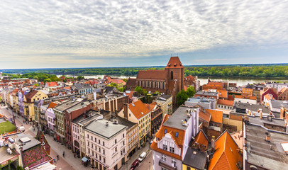 Aerial view. Old town of Torun. Poland   © zbg2