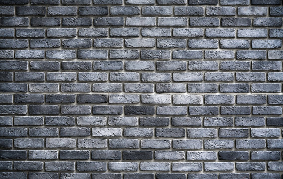 wall with black and white bricks