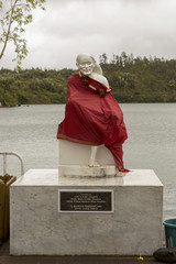 a statue of an old Hindu