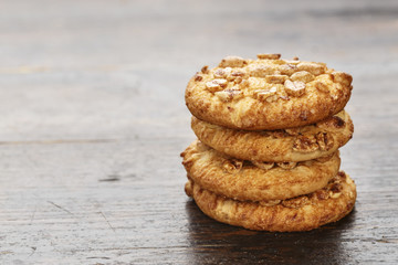 homemade cookies with peanuts
