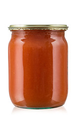 tomato paste in jar